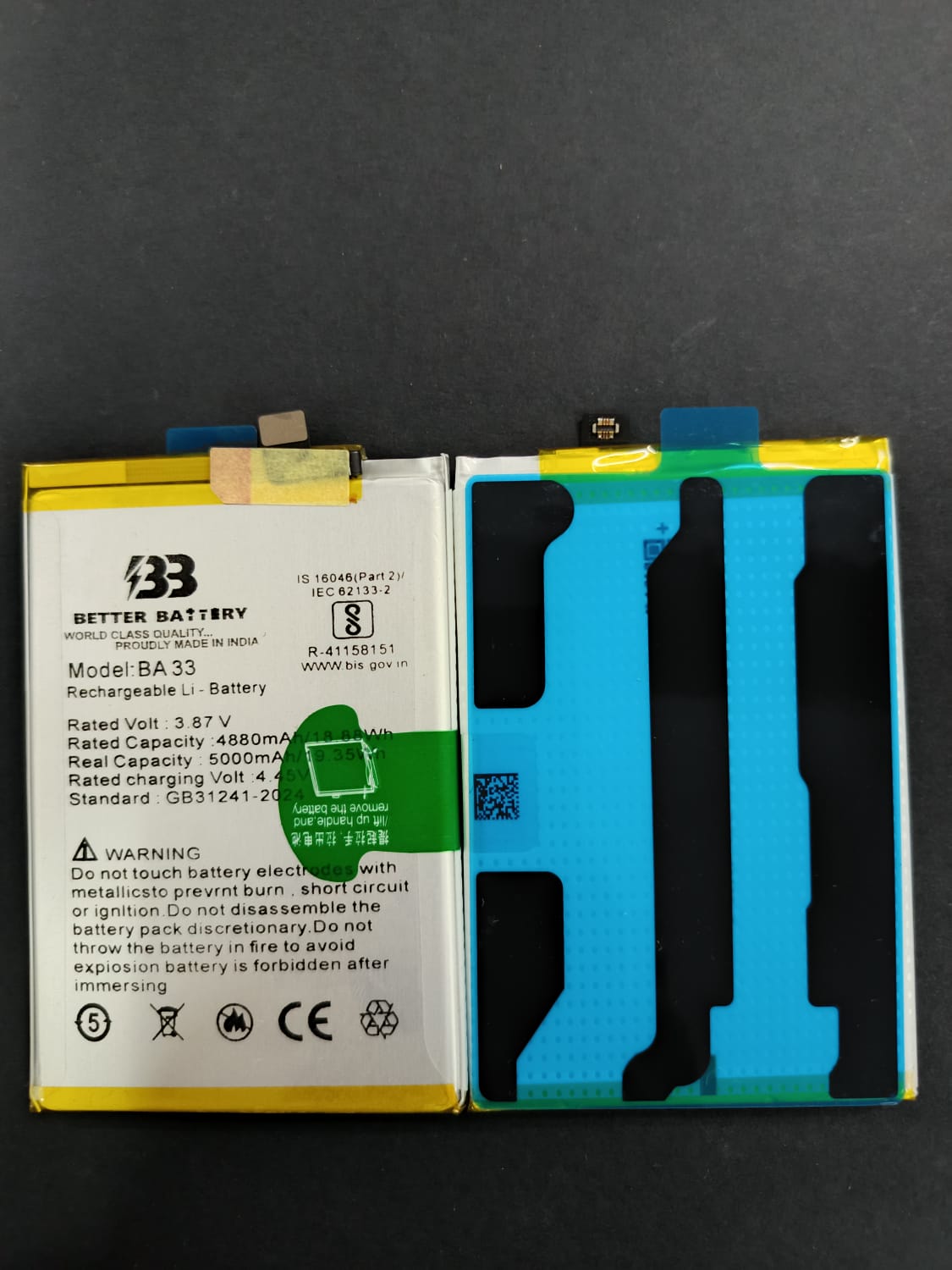 BA33 -Y18 (V2333, V2345) Battery